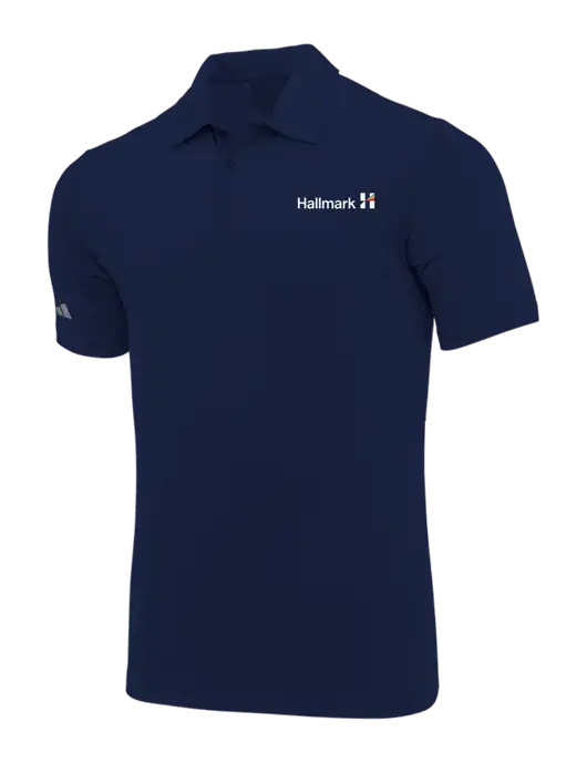 Adidas Navy Blue Ultimate Solid Polo w/Hallmark Logo