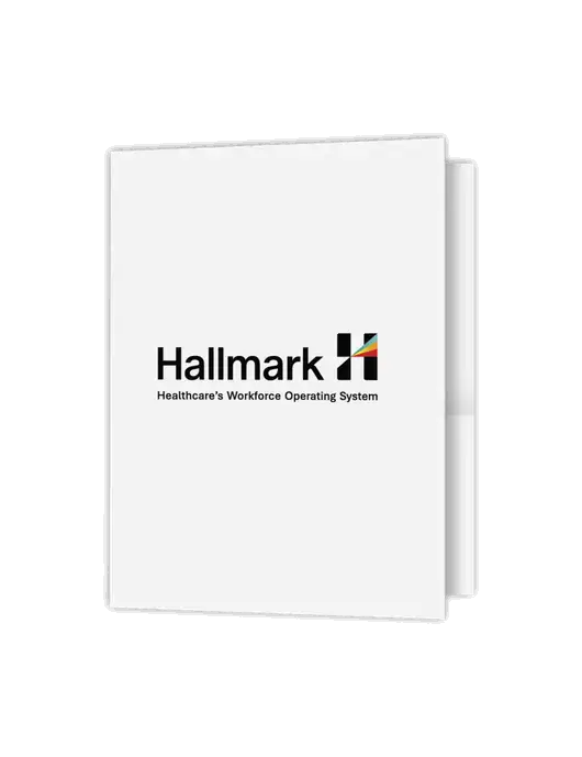 White Presentation Folder with Dual Pockets w/Hallmark Logo