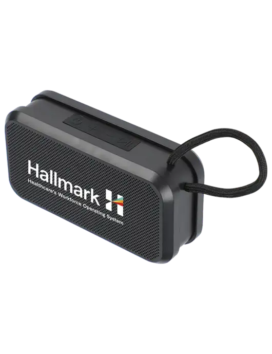 Bluetooth IPX5 Waterproof Speaker with Magnet Mount w/Hallmark Logo