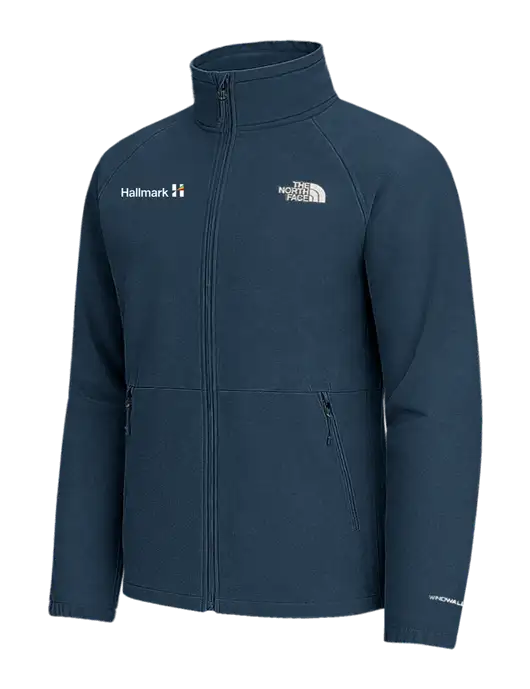 The North Face Light Navy Heather Barr Lake Soft Shell Jacket w/Hallmark Logo