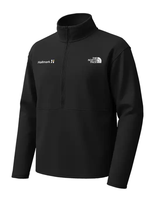 The North Face Black Double-Knit 1/2-Zip Fleece w/Hallmark Logo