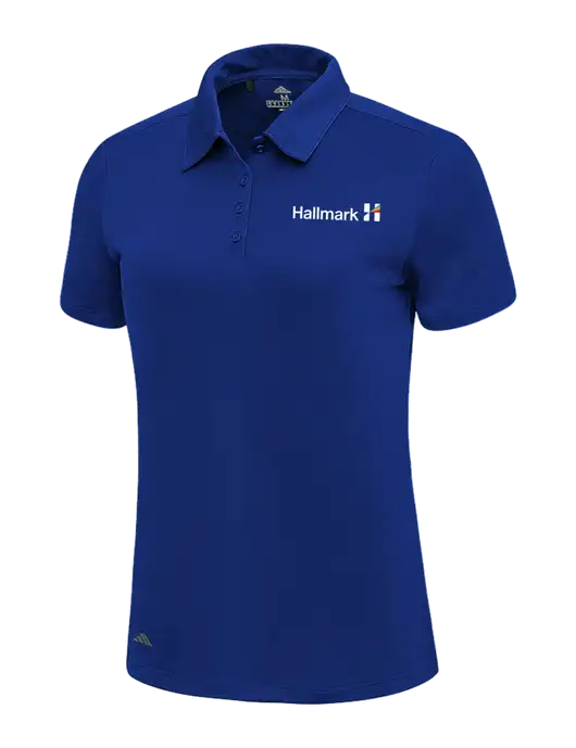 Adidas Dark Royal Womens Ultimate Solid Polo w/Hallmark Logo