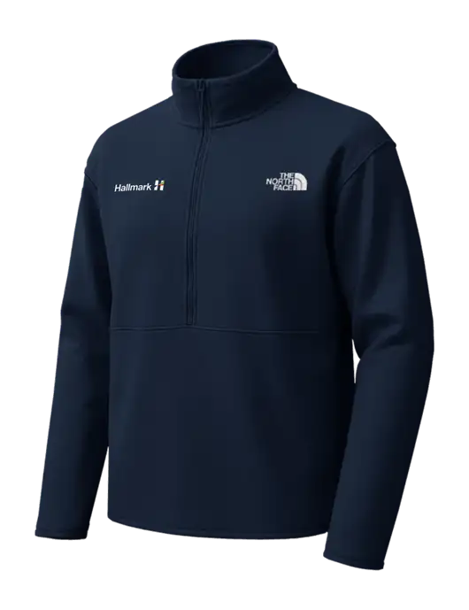 The North Face Dark Navy Double-Knit 1/2-Zip Fleece w/Hallmark Logo