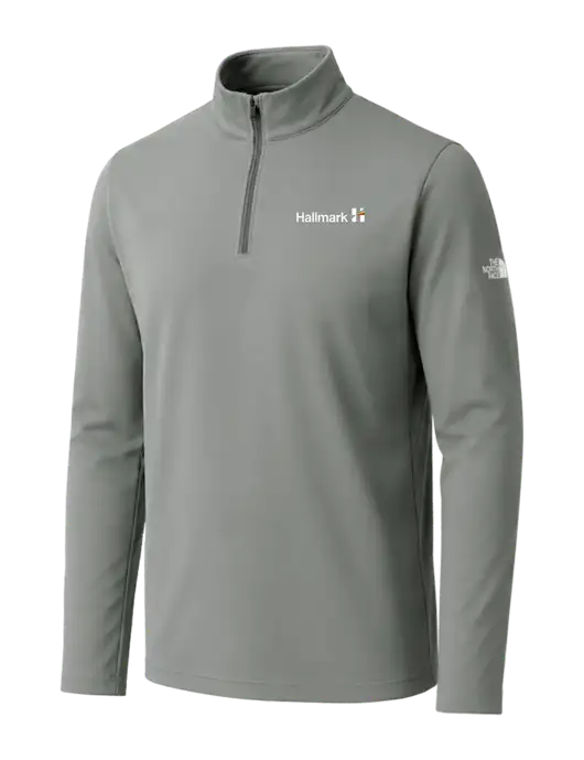 The North Face Dark Medium Grey Ambition 1/4-Zip w/Hallmark Logo