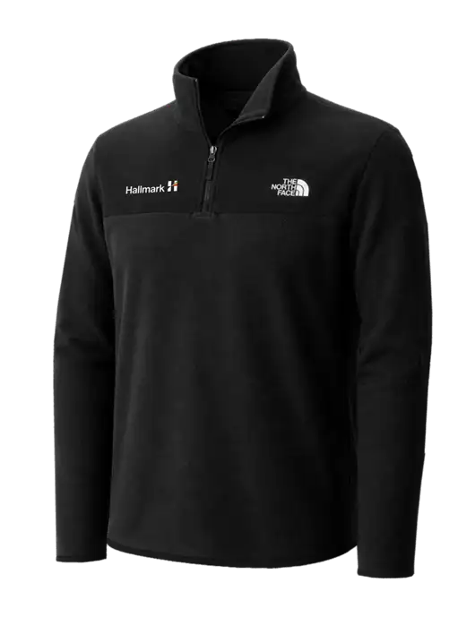The North Face Black Glacier 1/4-Zip Fleece w/Hallmark Logo