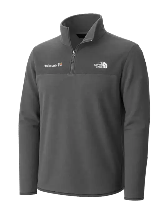 The North Face Medium Grey Heather Glacier 1/4-Zip Fleece w/Hallmark Logo