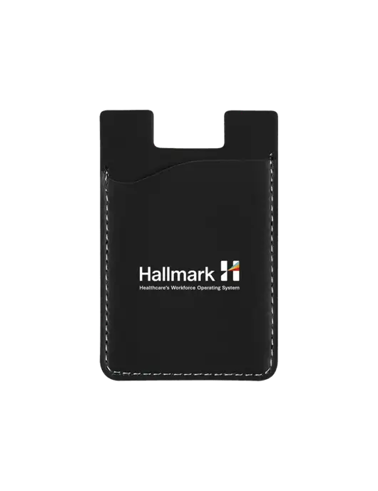 Black CardNest Phone Wallet w/Hallmark Logo
