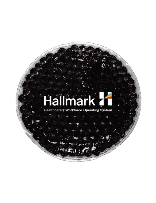 Black Hot & Cold Gel Bead Packs w/Hallmark Logo