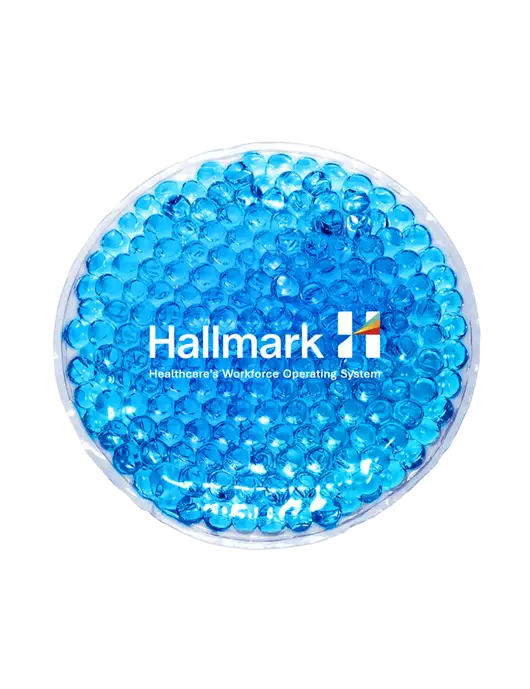 Royal Blue Hot & Cold Gel Bead Packs w/Hallmark Logo
