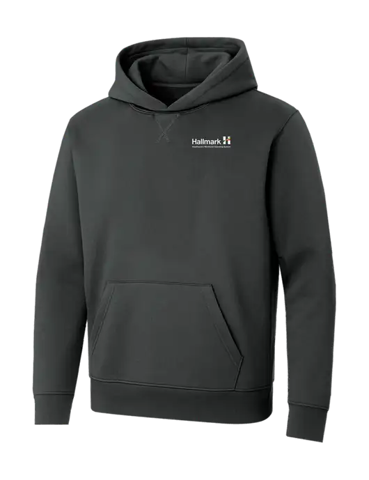 Allmade Charcoal Grey Organic French Terry Pullover Hoodie w/Hallmark Logo