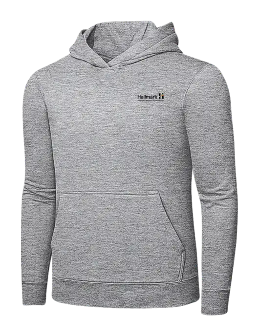 Light Grey Heather 7.8 oz Ring Spun Hooded Sweatshirt w/Hallmark Logo