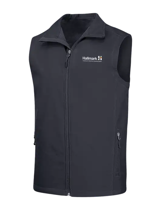 Dark Grey Core Soft Shell Vest w/Hallmark Logo