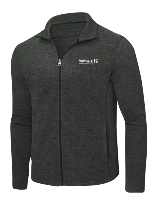 Charcoal Heather Microfleece Full-Zip Jacket w/Hallmark Logo