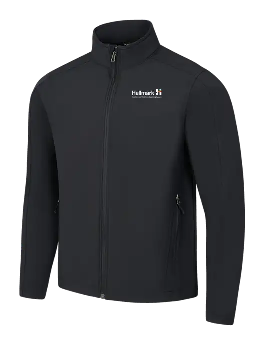 Black Core Soft Shell Jacket w/Hallmark Logo