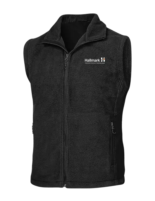 Black Fleece Vest w/Hallmark Logo