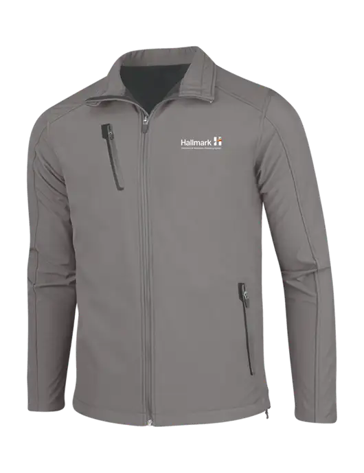 Medium Grey Welded Softshell Jacket w/Hallmark Logo