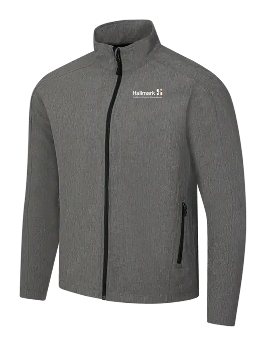 Medium Grey Heather Core Soft Shell Jacket w/Hallmark Logo