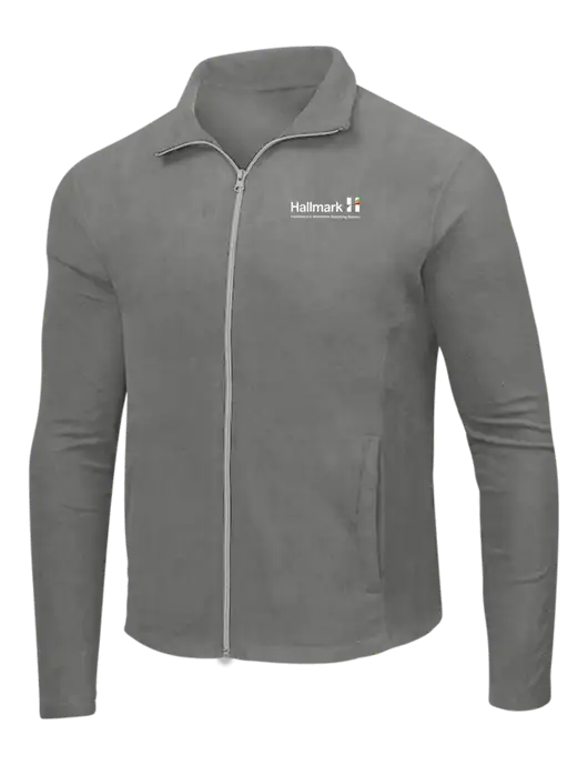 Medium Grey Microfleece Jacket w/Hallmark Logo