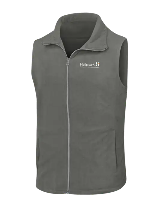 Medium Grey Microfleece Vest w/Hallmark Logo