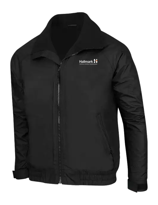 True Black/True Black Classic Competitor Jacket w/Hallmark Logo