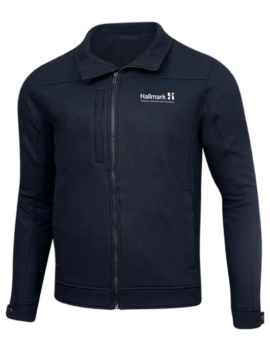 Cornerstone Navy Duck Bonded Soft Shell Jacket w/Hallmark Logo