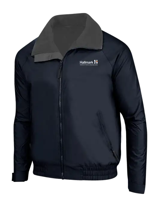 True Navy/Grey Heather Classic Competitor Jacket w/Hallmark Logo
