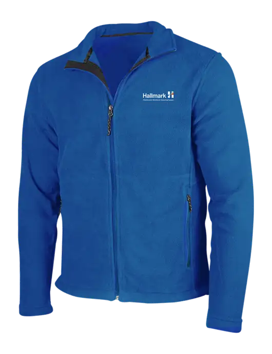 Dark Royal Fleece Jacket w/Hallmark Logo