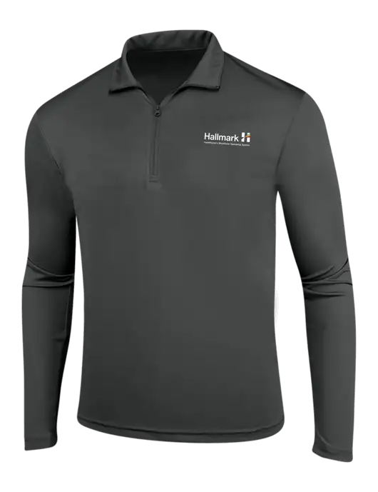 Dark Grey PosiCharge Competitor 1/4 Zip Pullover w/Hallmark Logo