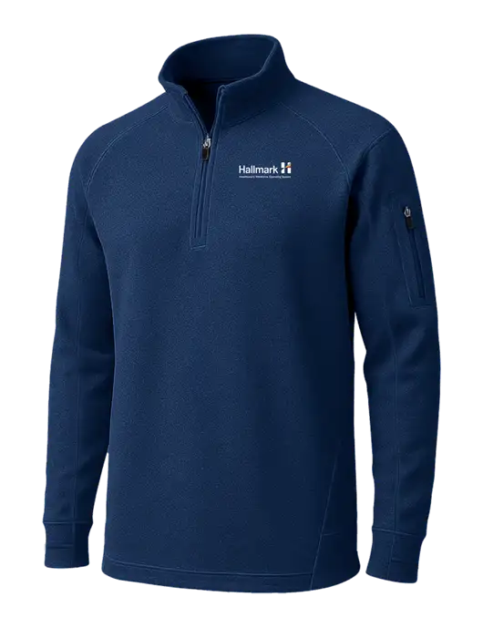 True Navy Tech Fleece 1/4 Zip Pullover w/Hallmark Logo