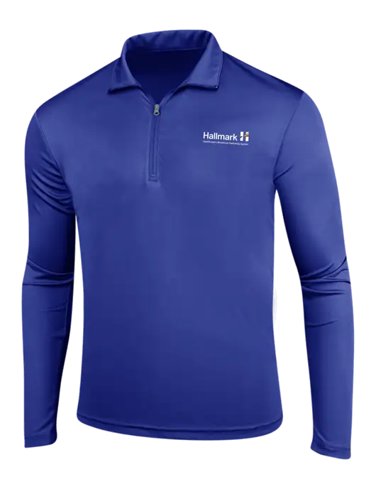 Dark Royal PosiCharge Competitor 1/4 Zip Pullover w/Hallmark Logo