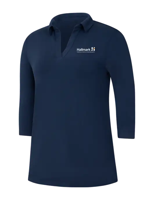 Navy Womens Luxe Knit Tunic w/Hallmark Logo