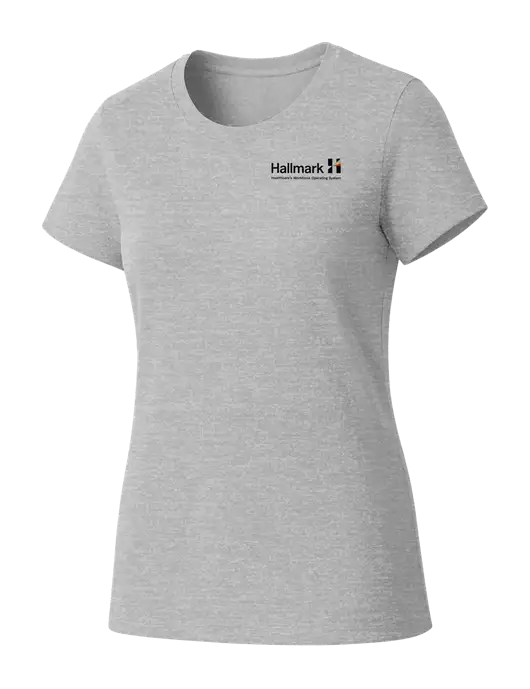 Womens Seriously Soft Light Heathered Grey T-Shirt w/Hallmark Logo