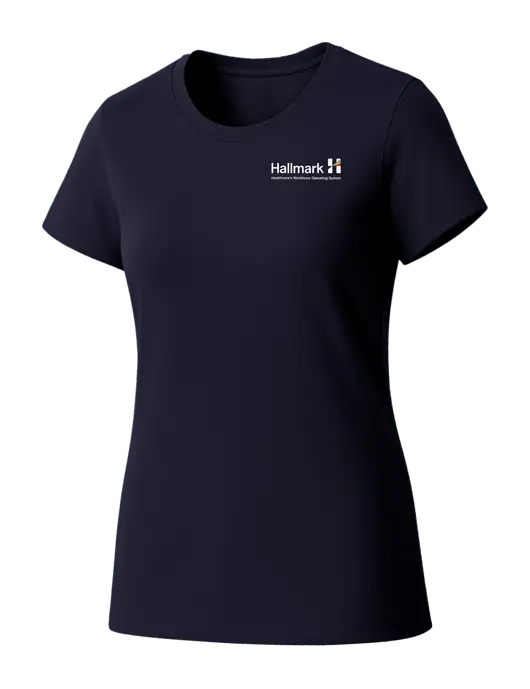 Womens Seriously Soft New Navy T-Shirt w/Hallmark Logo