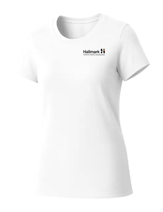 Womens Seriously Soft White T-Shirt w/Hallmark Logo