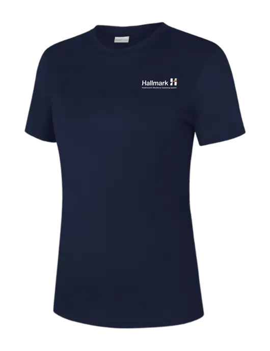 Womens Navy PosiCharge Competitor Tee w/Hallmark Logo