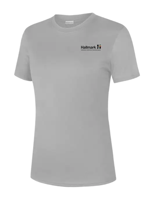  Womens Light Grey PosiCharge Competitor Tee w/Hallmark Logo