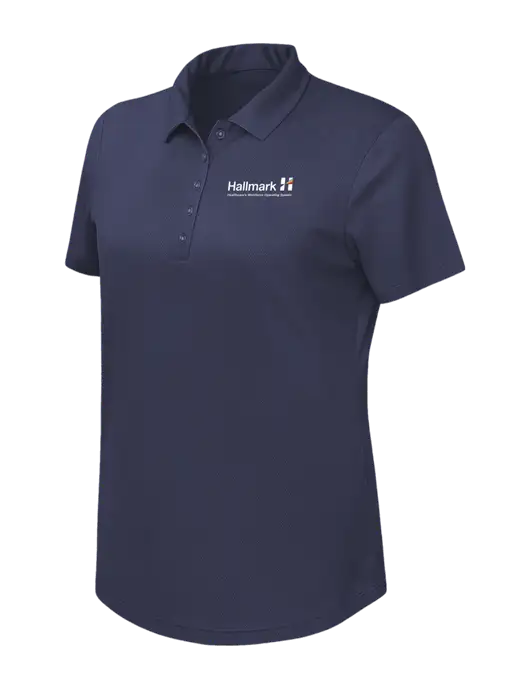 Callaway Womens Birdseye Navy Polo w/Hallmark Logo