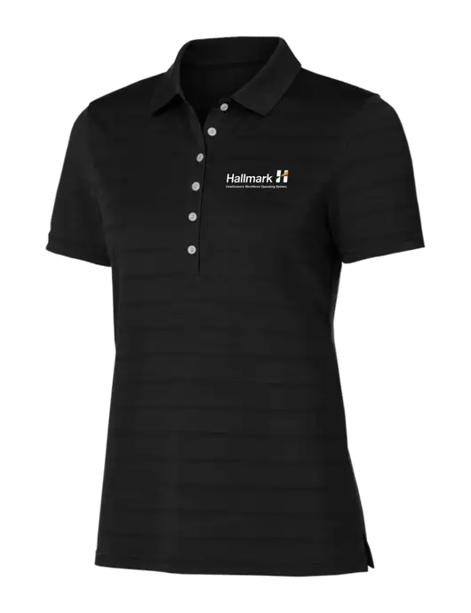Callaway Womens Black Ventilated Polo w/Hallmark Logo
