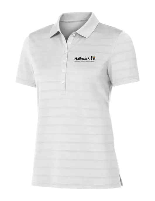Callaway Womens Bright White Ventilated Polo w/Hallmark Logo