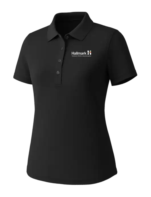 Callaway Womens Core Black Performance Polo w/Hallmark Logo