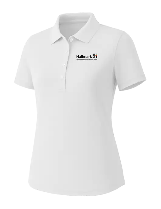 Callaway Womens Core Bright White Performance Polo w/Hallmark Logo