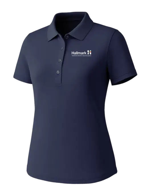 Callaway Womens Core Navy Performance Polo w/Hallmark Logo