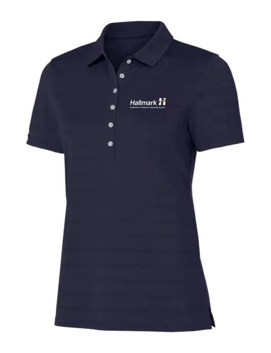 Callaway Womens Navy Ventilated Polo w/Hallmark Logo