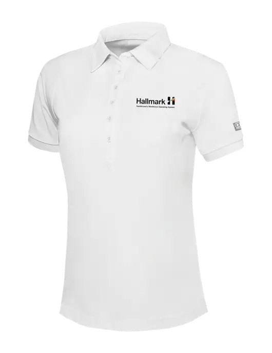OGIO Womens Bright White Jewel Polo w/Hallmark Logo