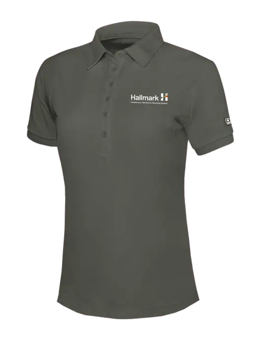 OGIO Womens Medium Grey Jewel Polo w/Hallmark Logo