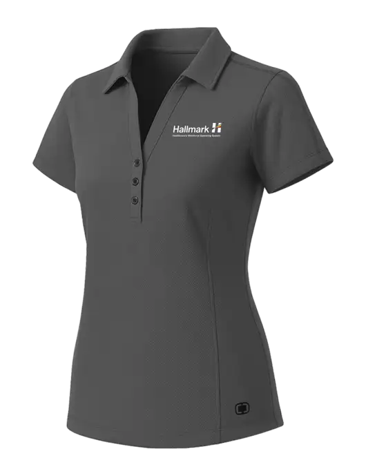 OGIO Womens Medium Grey ONYX Polo w/Hallmark Logo
