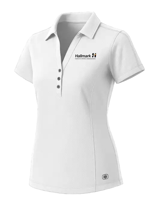 OGIO Womens White ONYX Polo w/Hallmark Logo