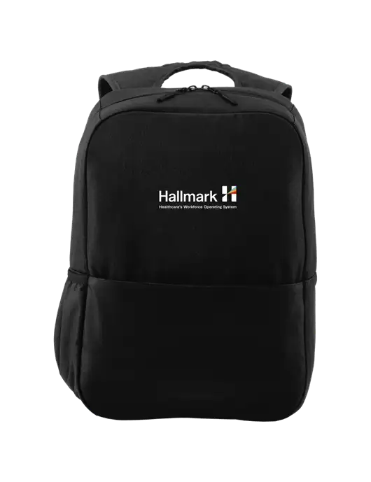 Access Square Laptop Black Backpack w/Hallmark Logo