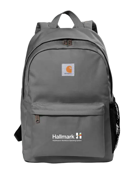 Carhartt Grey Canvas Backpack w/Hallmark Logo