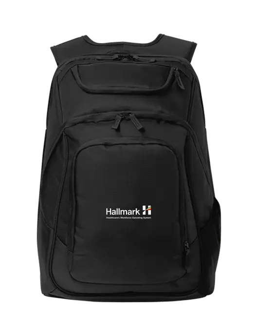 Executive Black Laptop Backpack w/Hallmark Logo